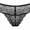 Obsessive Miamor Thong– krajková tanga (černá)