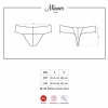Obsessive Miamor Thong– krajková tanga (černá)