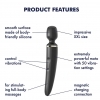 Satisfyer Wand-er Woman – nabíjecí vodotěsný masážní vibrátor, černý