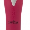Javida Thrusting - rotační masážní vibrátor s pohybem nahoru/dolů a ohřevem (červený)
