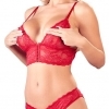 Cottelli - Floral Lace Bra Set (Red)