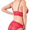 Cottelli - Floral Lace Bra Set (Red)