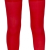Červený podvazkový pás ve wetlook stylu + punčochy NO:XQSE