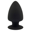 Silexd M - přizpůsobivé anální dildo - 11cm (černé)