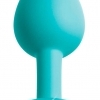 HOOKUP Diamond Plug - lace bottom anal with dildo (white-turquoise)