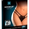 HOOKUP Plug - lace bottom anal with dildo (black)
