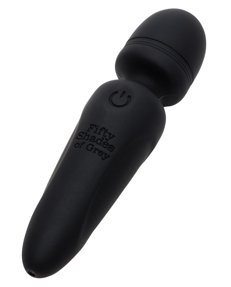 Levně Fifty Shades of Gray - Sensation Wand mini massage vibrator (black)