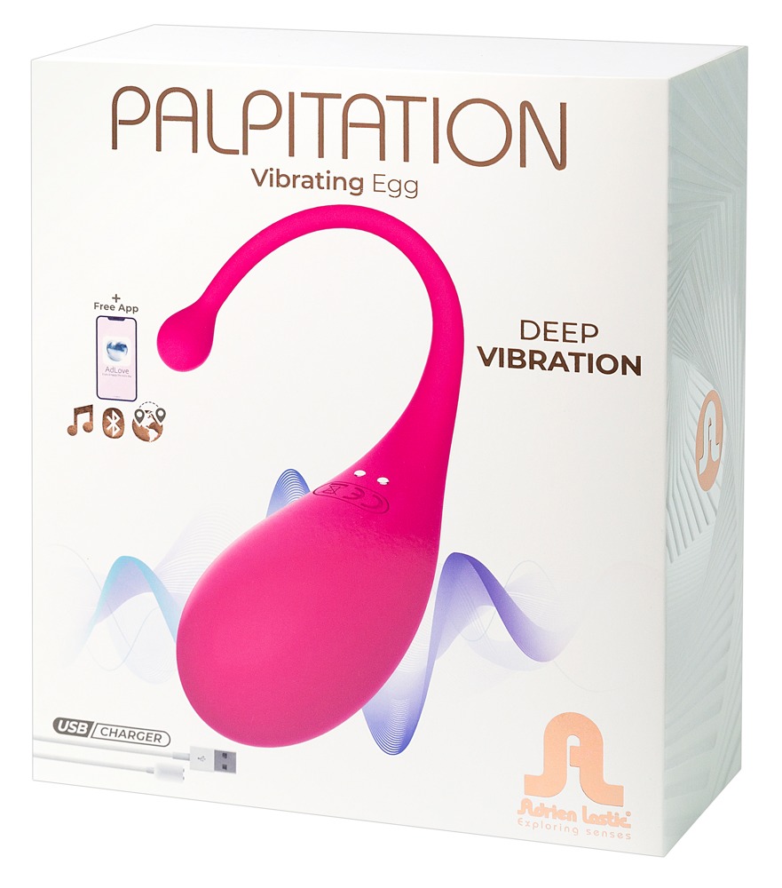 Levně Adrien Lastic Palpitation - inteligentní, nabíjecí vibrační vajíčko (růžové)