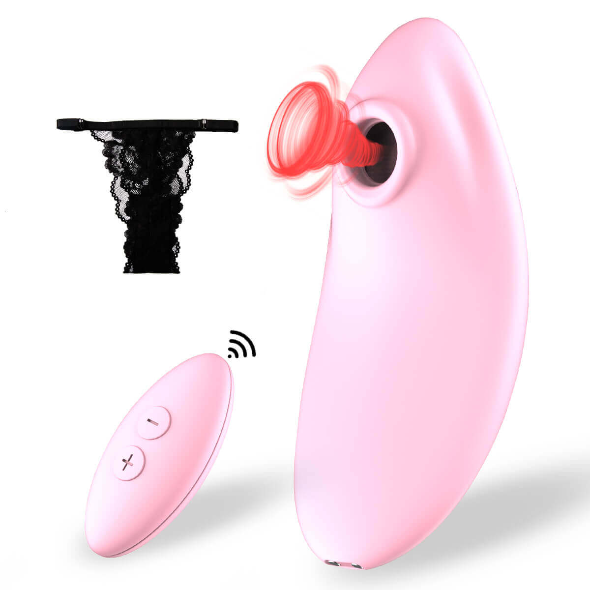 Levně Vibeconnect Yamee Patricia - nabíjecí stimulátor klitorisu se vzduchovou vlnou (růžový)