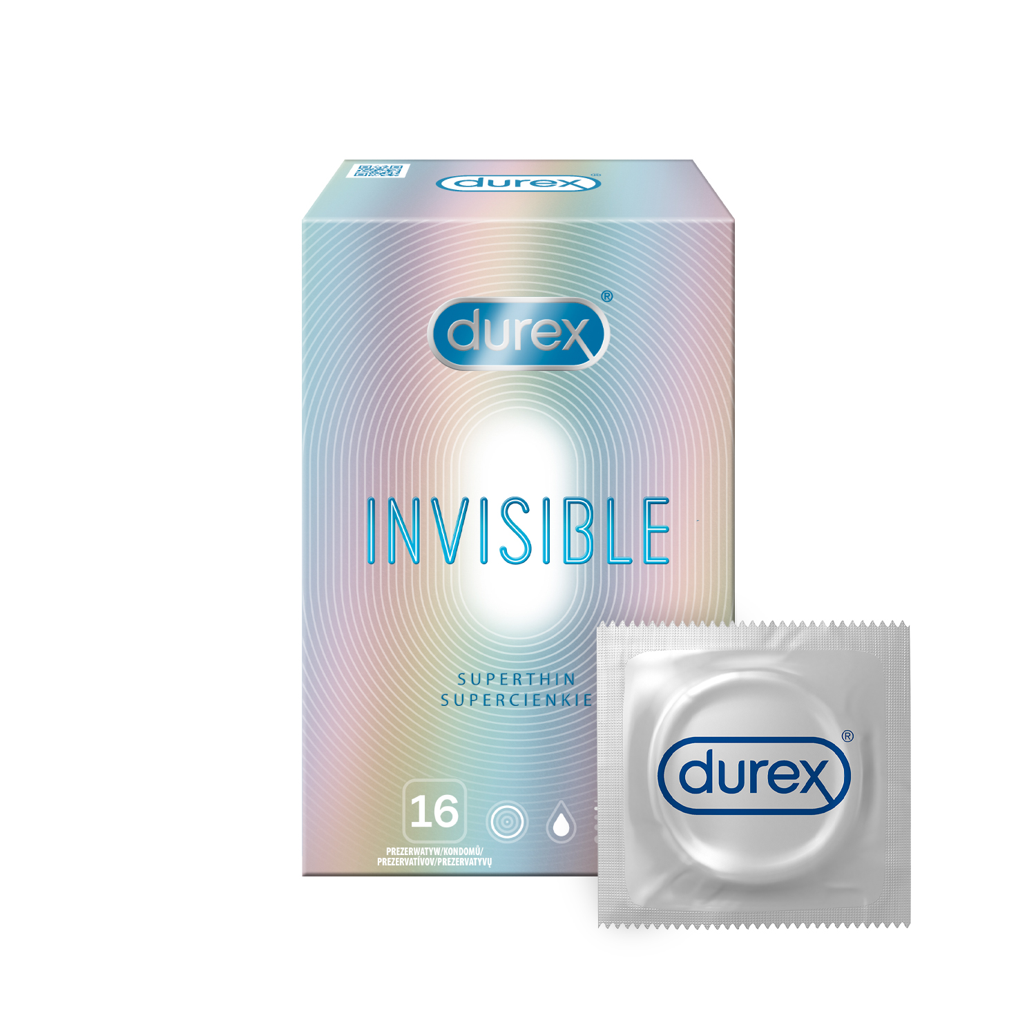 Durex Invisible - extra senzibilné kondómy (16ks) Durex Invisible - extra senzibilné kondómy (16ks)