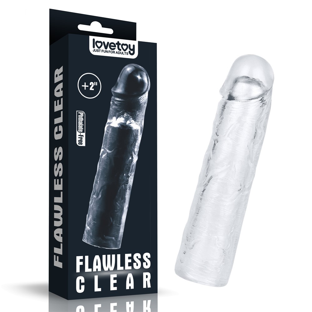 Levně Lovetoy Flawless Clear Penis Sleeve Add 2″