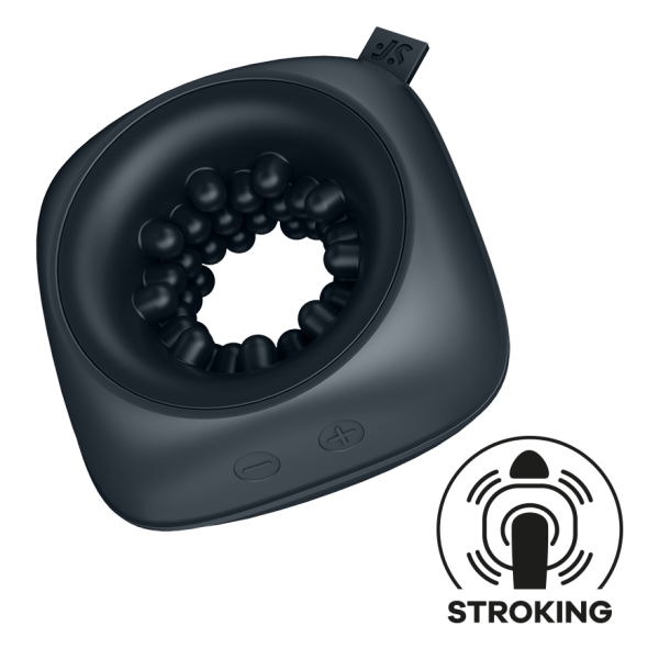 Satisfyer Ring Stroker - Rechargeable Vibbrating Stroker (Black) Satisfyer Ring Stroker - Rechargeable Vibbrating Stroker (Black)