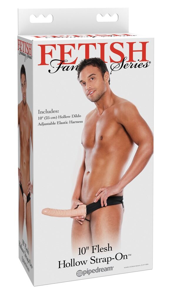 Fetish Fantasy 10’’ Hollow Strap-On flesh