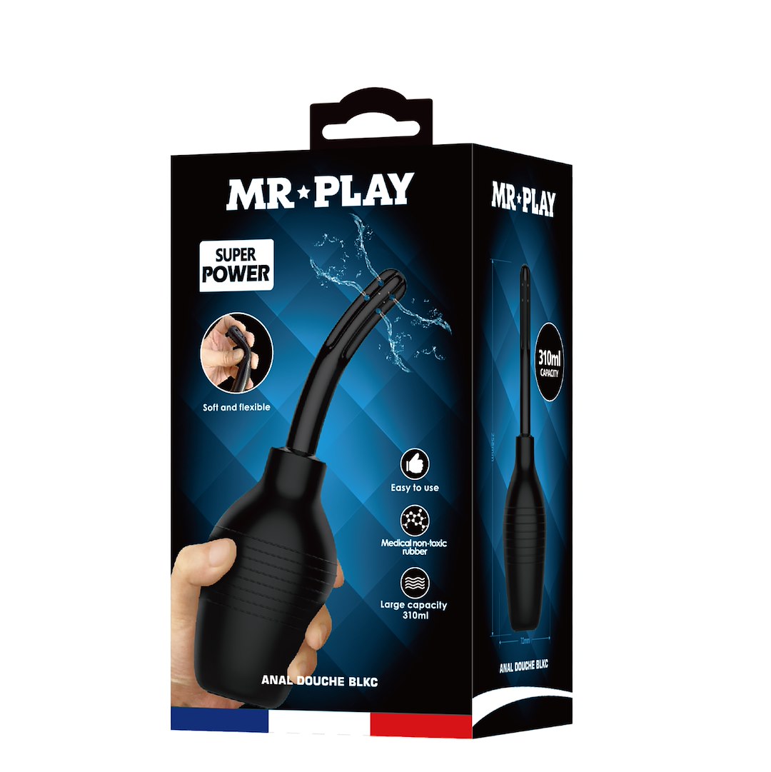 MR PLAY SUPER POWER ANAL DOUCHE BLACK MR PLAY SUPER POWER ANAL DOUCHE BLACK