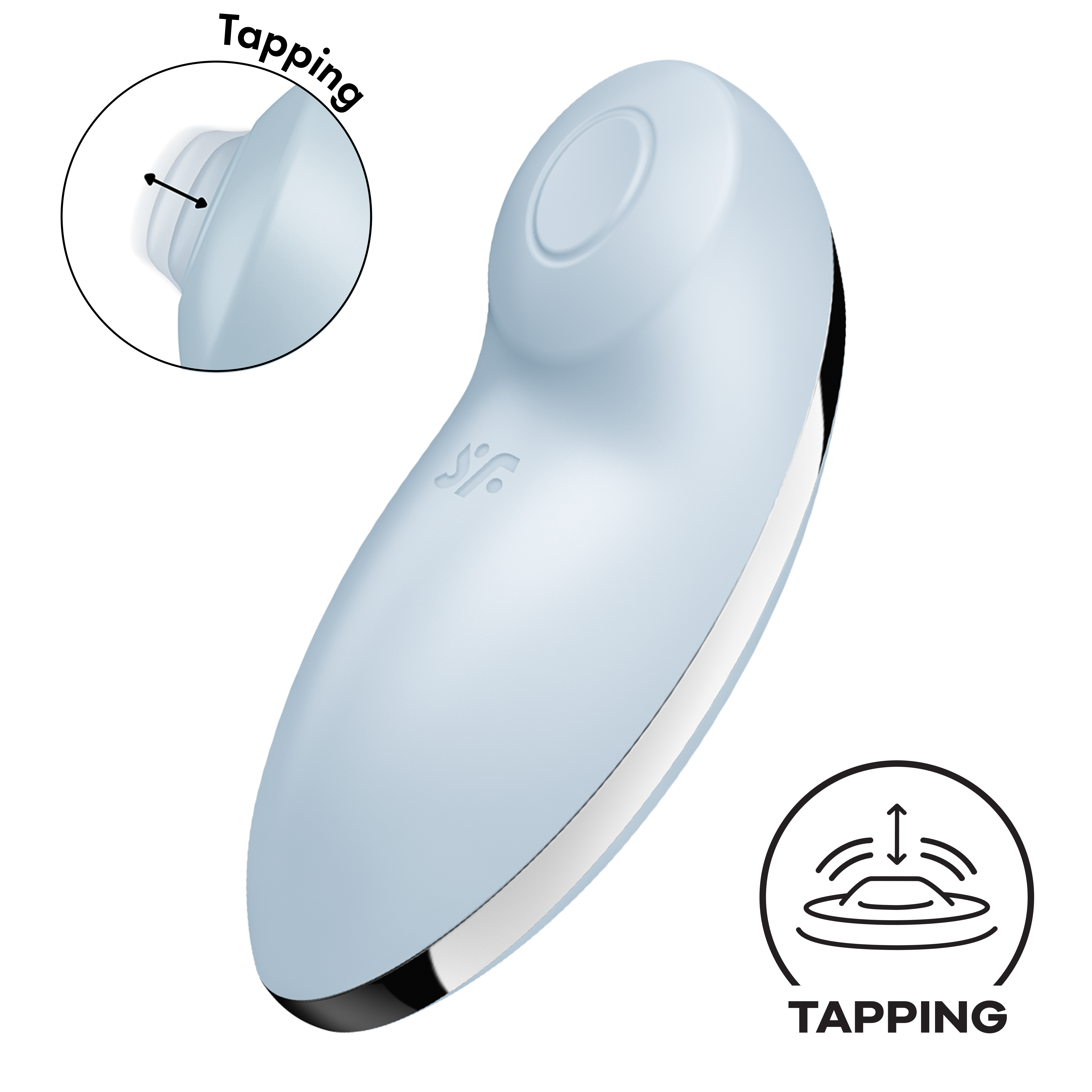 Satisfyer Tap & Climax 2 - Lay on Vibrator (modrý) Satisfyer Tap & Climax 2 - Lay on Vibrator (modrý)