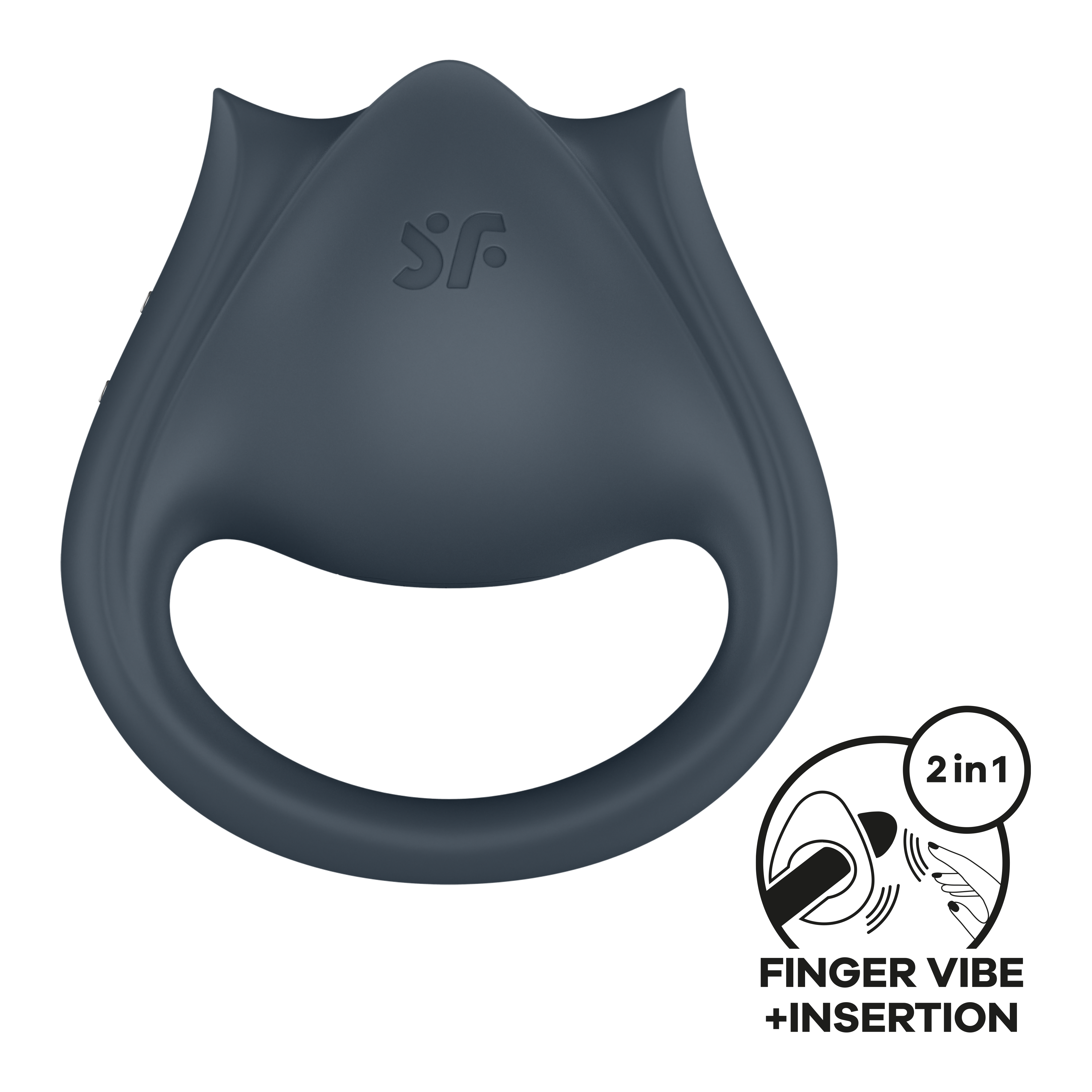 Satisfyer Perfect Pair 2 – multivibrátor 2 v 1 kroužek na penis a prstový vibrátor