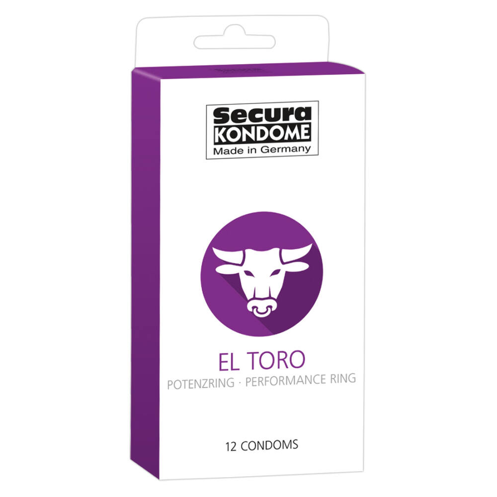 Secura El Toro - kondomy s kroužkem na penis (12 ks) Secura El Toro - kondomy s kroužkem na penis (12 ks)