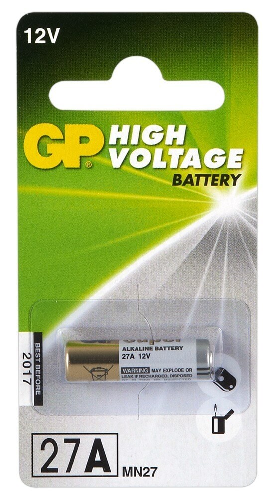 GP High Voltage 27A - alakalická baterie typu 27A MN27 (1ks) GP High Voltage 27A - alakalická baterie typu 27A MN27 (1ks)