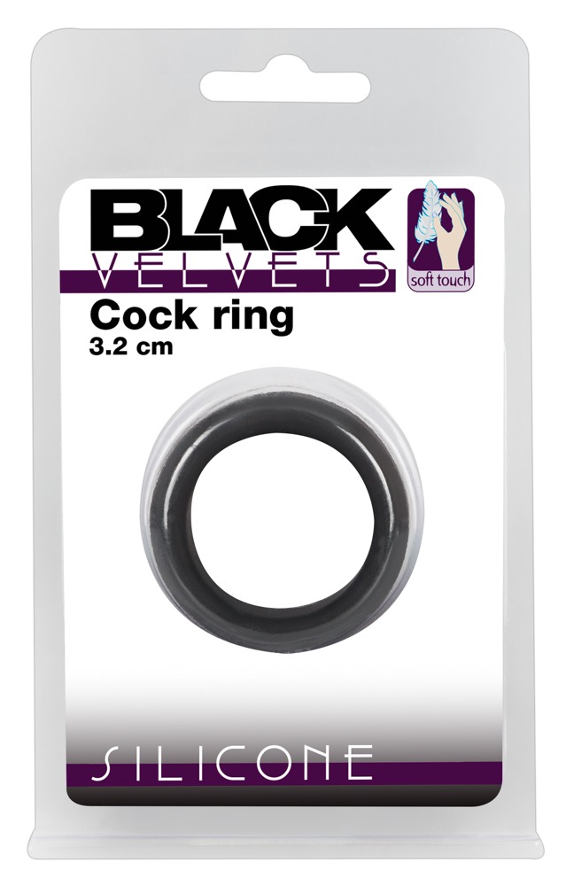 Levně You2Toys Black Velvet Cock Ring - krúžok na penis (3,2cm) čierny