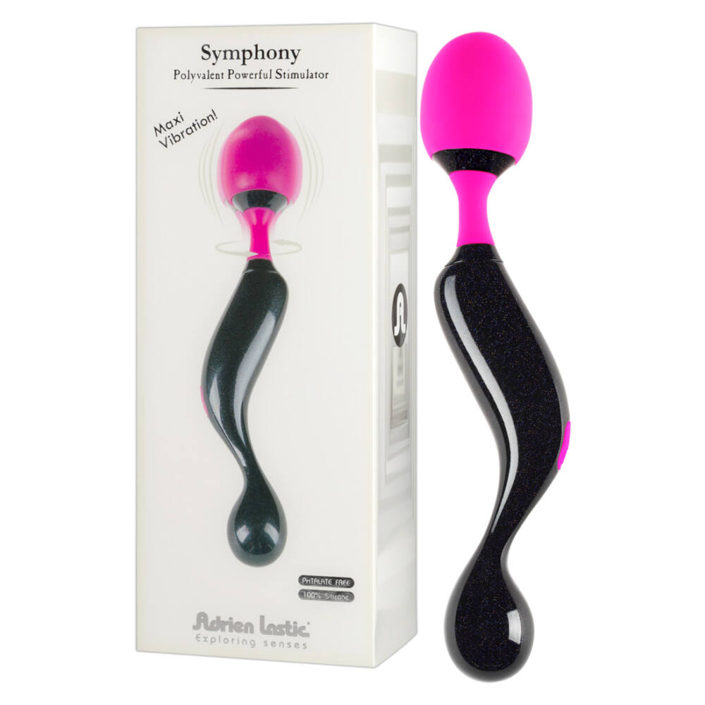 Adrien Lastic Symphony Wand - masážní vibrátor (pink-černá) Adrien Lastic Symphony Wand - masážní vibrátor (pink-černá)
