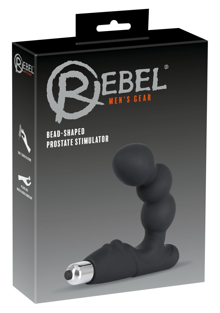 Levně Rebel Bead-shaped - vibrátor na prostatu (černý)