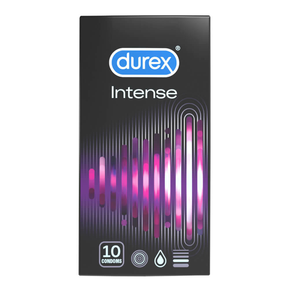 Levně Durex Intense - vroubkované a tečkované kondomy (10ks)