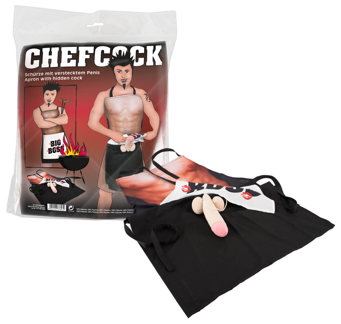 CHEFCOCK - BIG BOSS vtipná zástěra CHEFCOCK - BIG BOSS vtipná zástěra