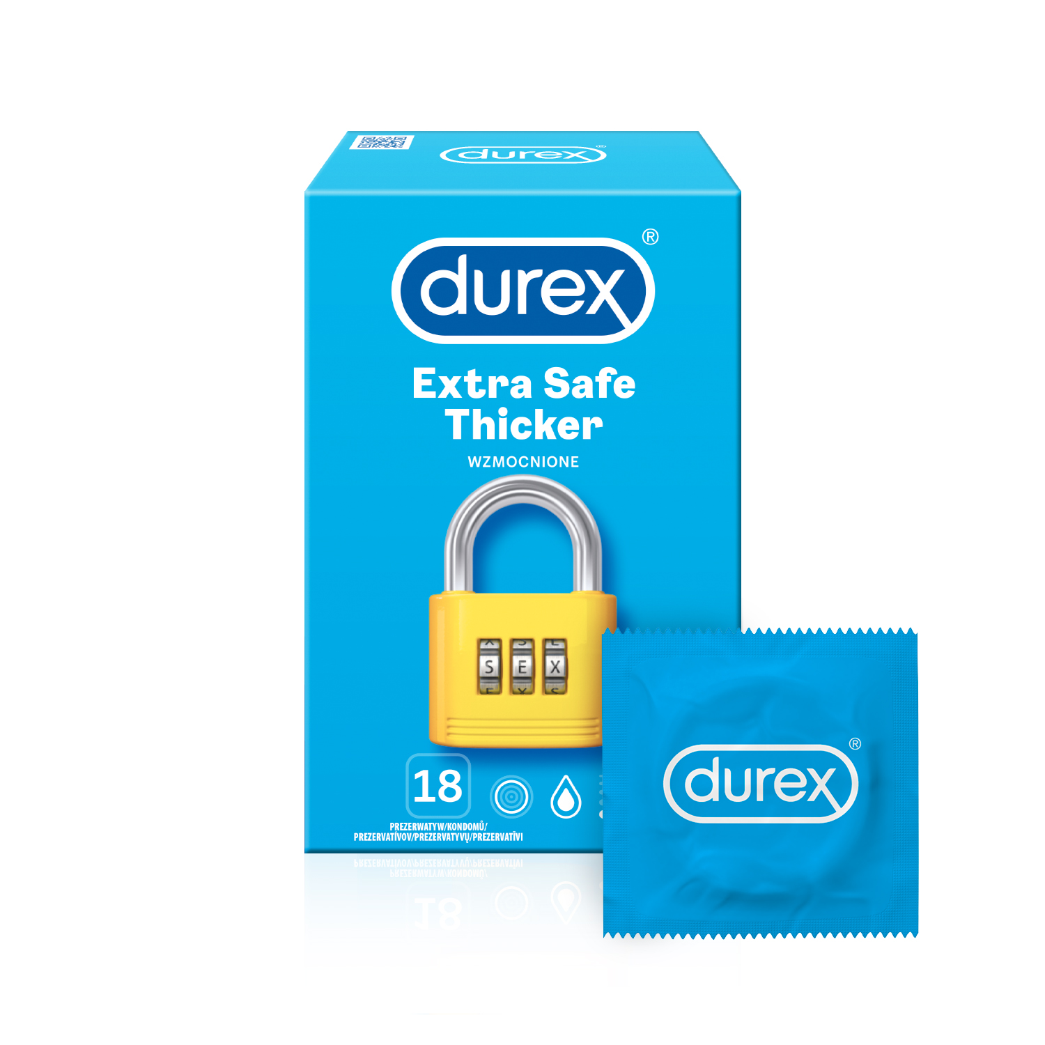 Levně Durex Extra Safe - bezpečné kondomy (18ks)
