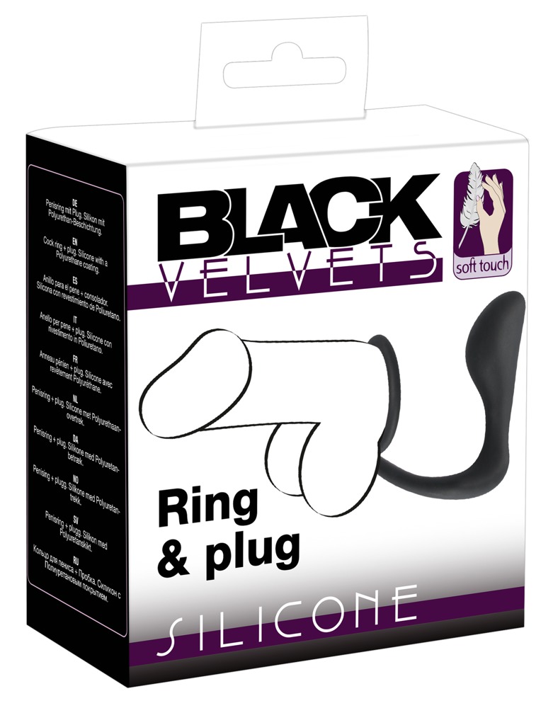 Levně Black Velvets Ring a Plug