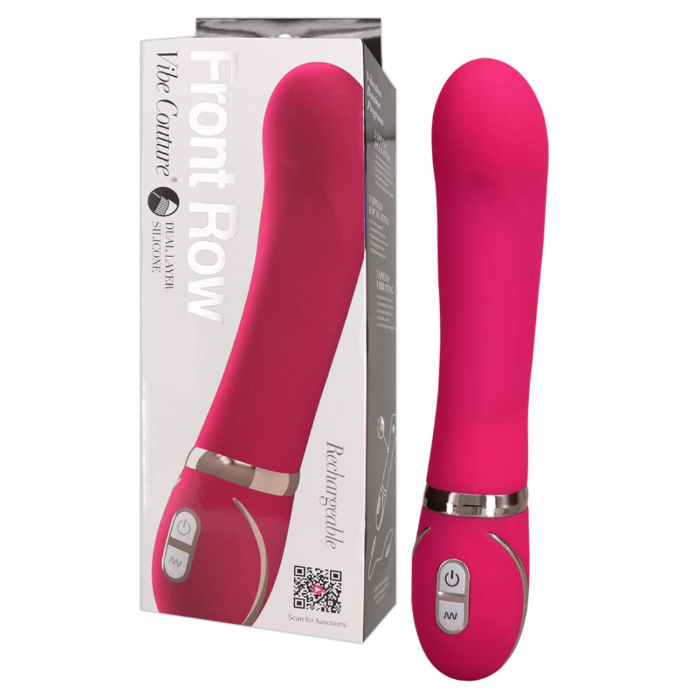 Vibe Couture Front Row - vibrátor na bod G (pink) Vibe Couture Front Row - vibrátor na bod G (pink)