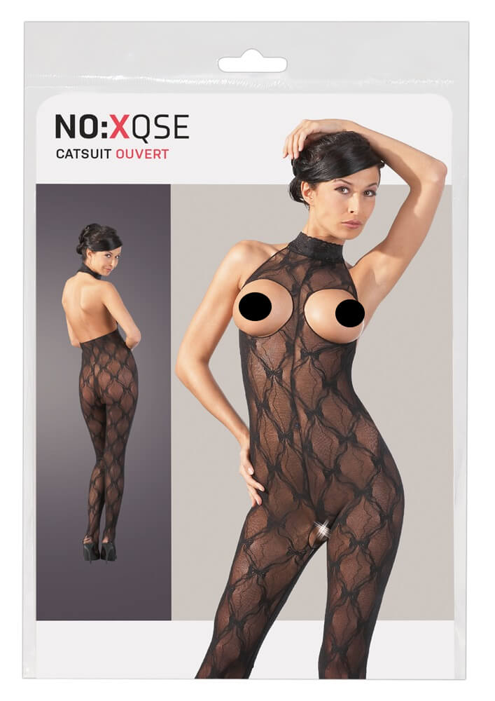 NO:XQSE - Krajkový overal, na prsou otevřený (S-L)XL-XXL