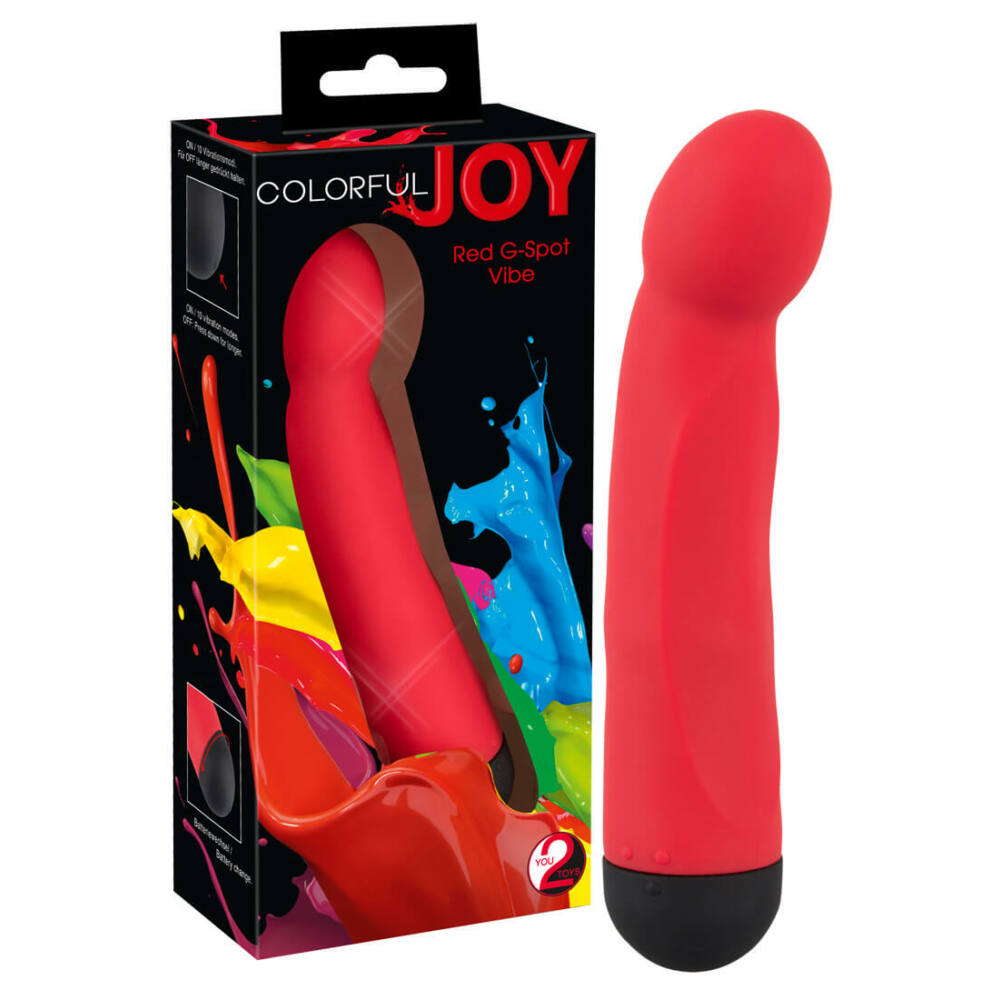 Levně Colorful JOY G Spot Vibe - vibrátor na stimulaci bodu G (červený)
