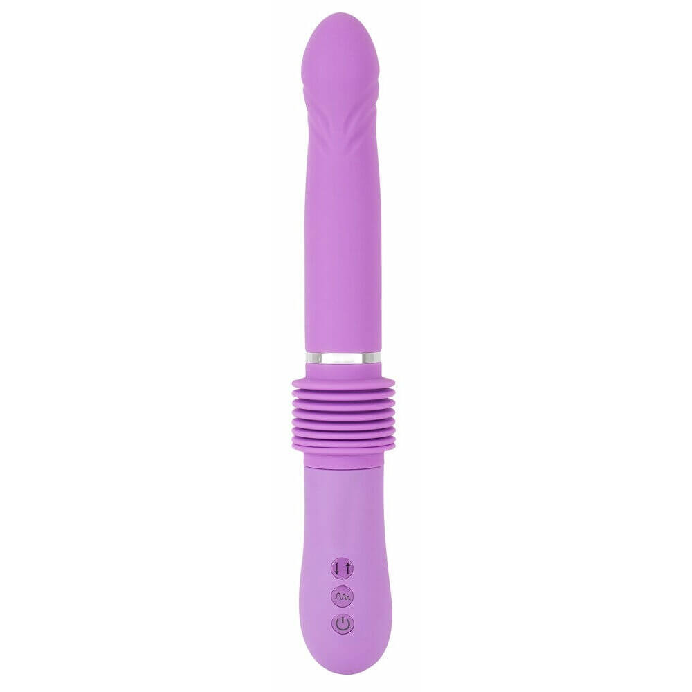 You2Toys Push it - nabíjecí silikonový vibrátor s posuvným pohybem (fialový)