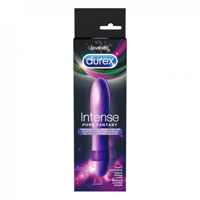 Durex Intense Pure Fantasy - tyčový vibrátor (bílá)