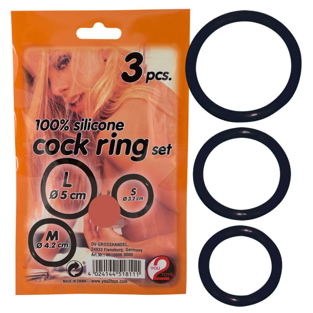 Levně You2Toys Cock ring set - kroužky na penis (3 dílná sada)