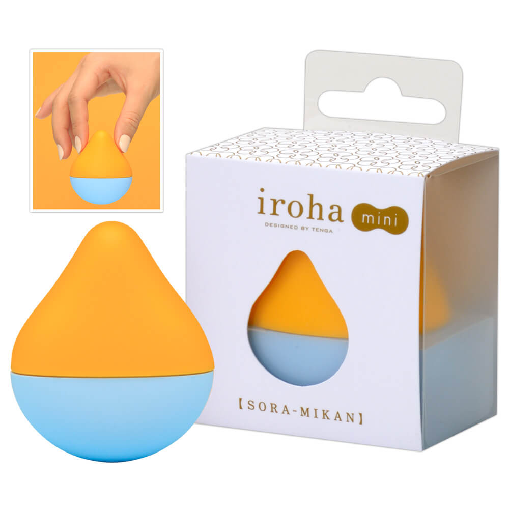 TENGA Iroha mini - mini vibrátor na klitoris (oranžovo-modrý) TENGA Iroha mini - mini vibrátor na klitoris (oranžovo-modrý)