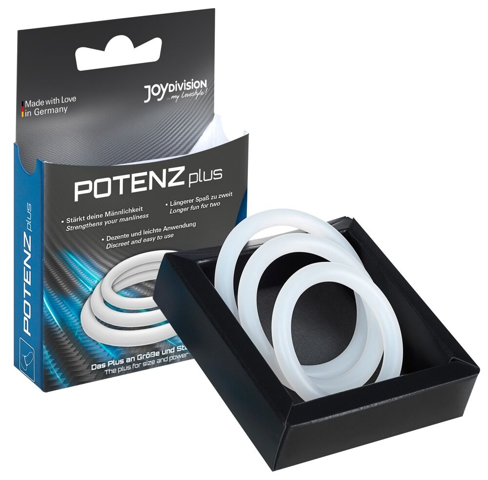 Joydivision Potenz Plus - kroužky na penis (3 dílná sada)