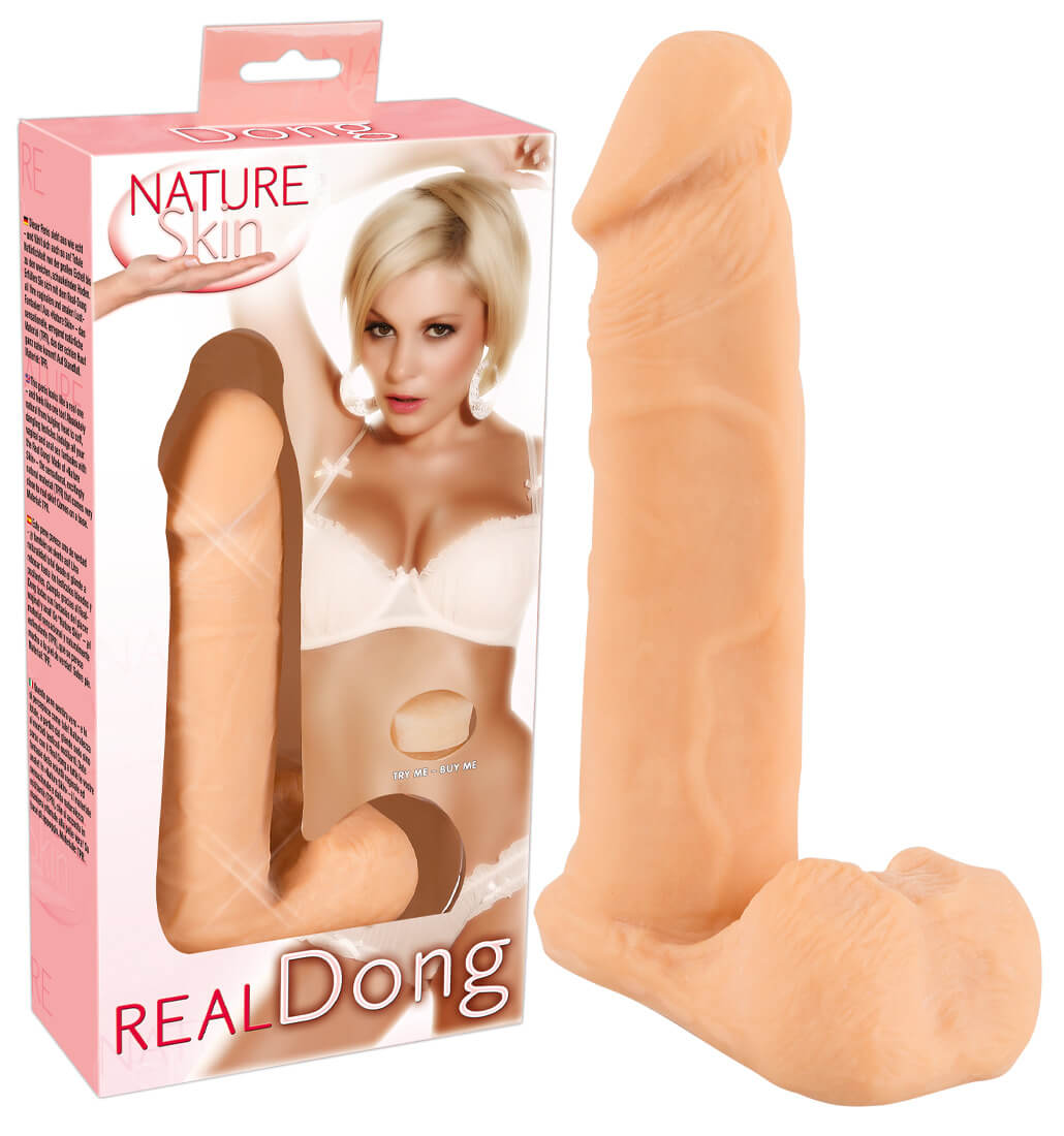 Levně Nature skin Real dong - realistické dildo