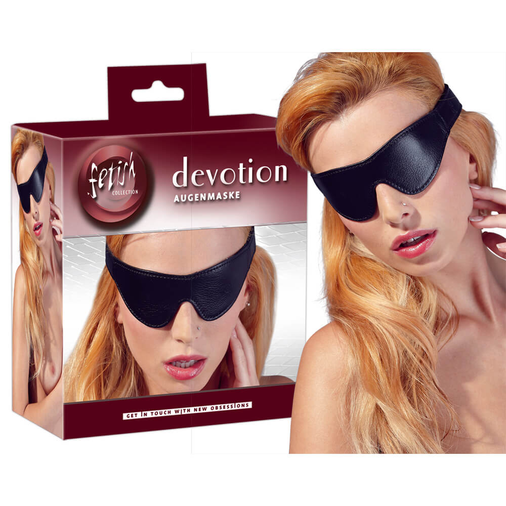 Fetish - maska na oči z imitace kůže (černá) Fetish - maska na oči z imitace kůže (černá)