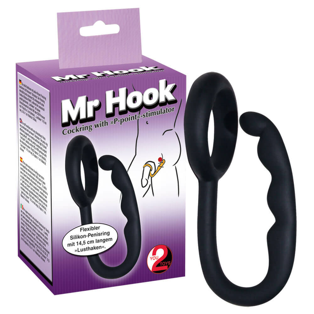 Levně You2Toys Mr.Hook - krúžok na penis so stimulátorom