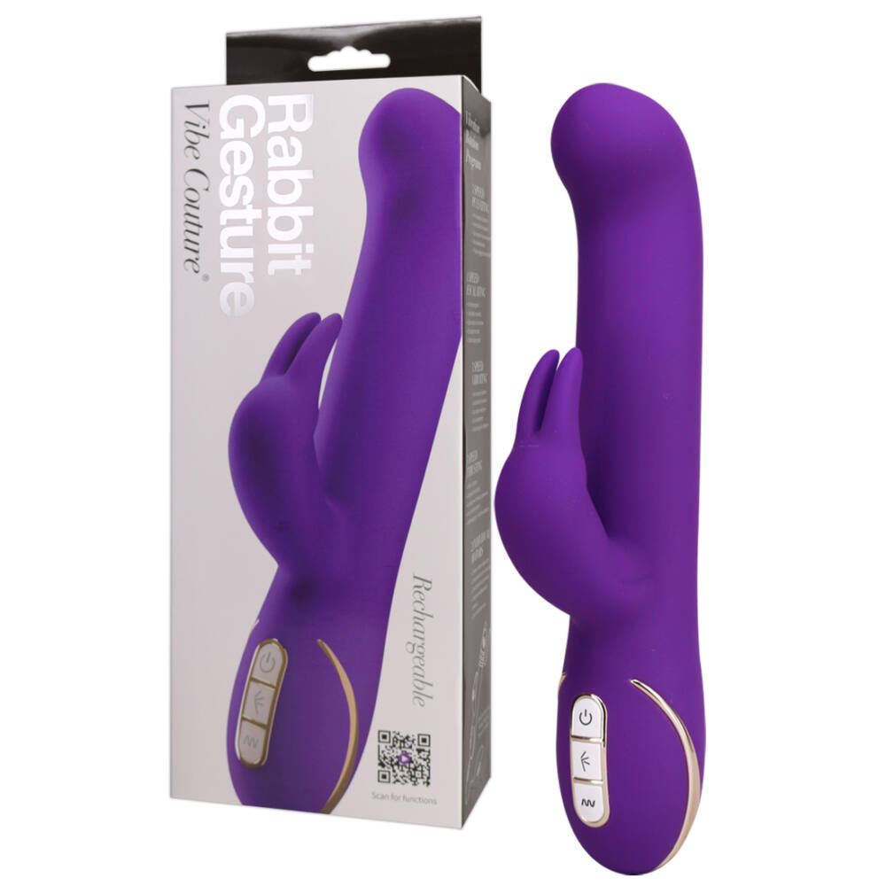 Vibe Couture Rabbit Gesture Králík, kyvadlový vibrator (fialový) Vibe Couture Rabbit Gesture Králík, kyvadlový vibrator (fialový)