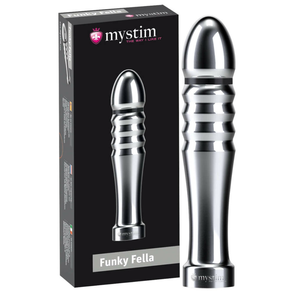 mystim Grooved Dildo Funky Fella - elektro dildo mystim Grooved Dildo Funky Fella - elektro dildo