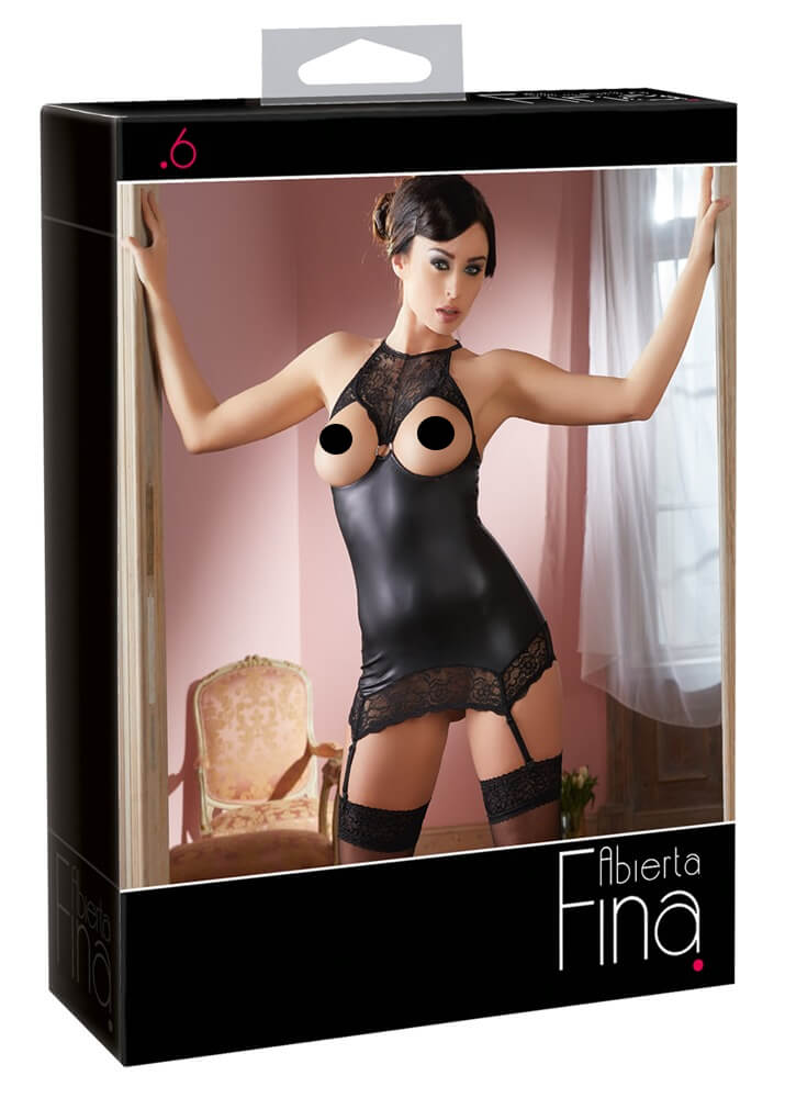 Abierta Fina - odvážné záření - minišaty (černé)M Abierta Fina - odvážné záření - minišaty (černé)M