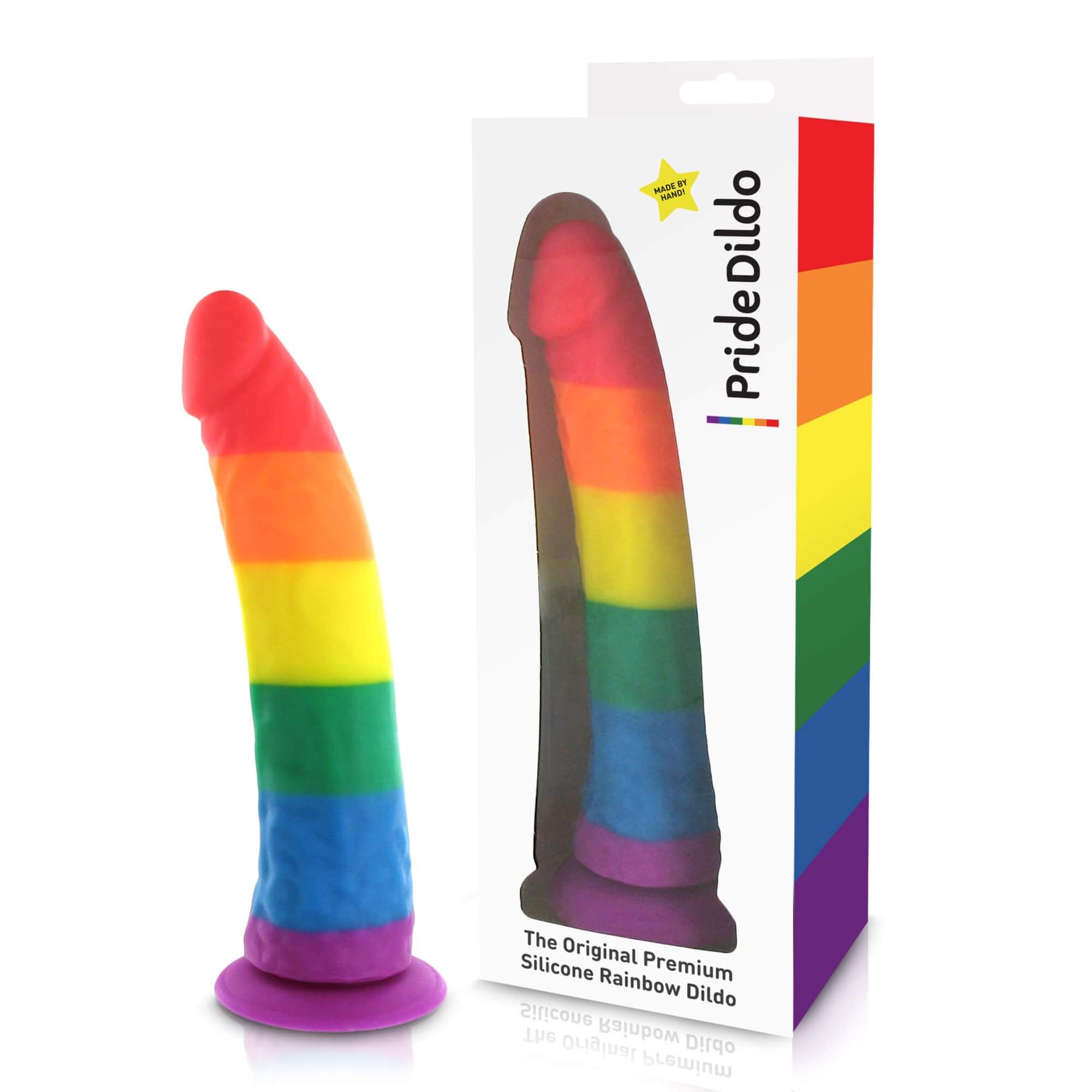 Rainbow Pride - silikonové dildo (duhová barva) Rainbow Pride - silikonové dildo (duhová barva)