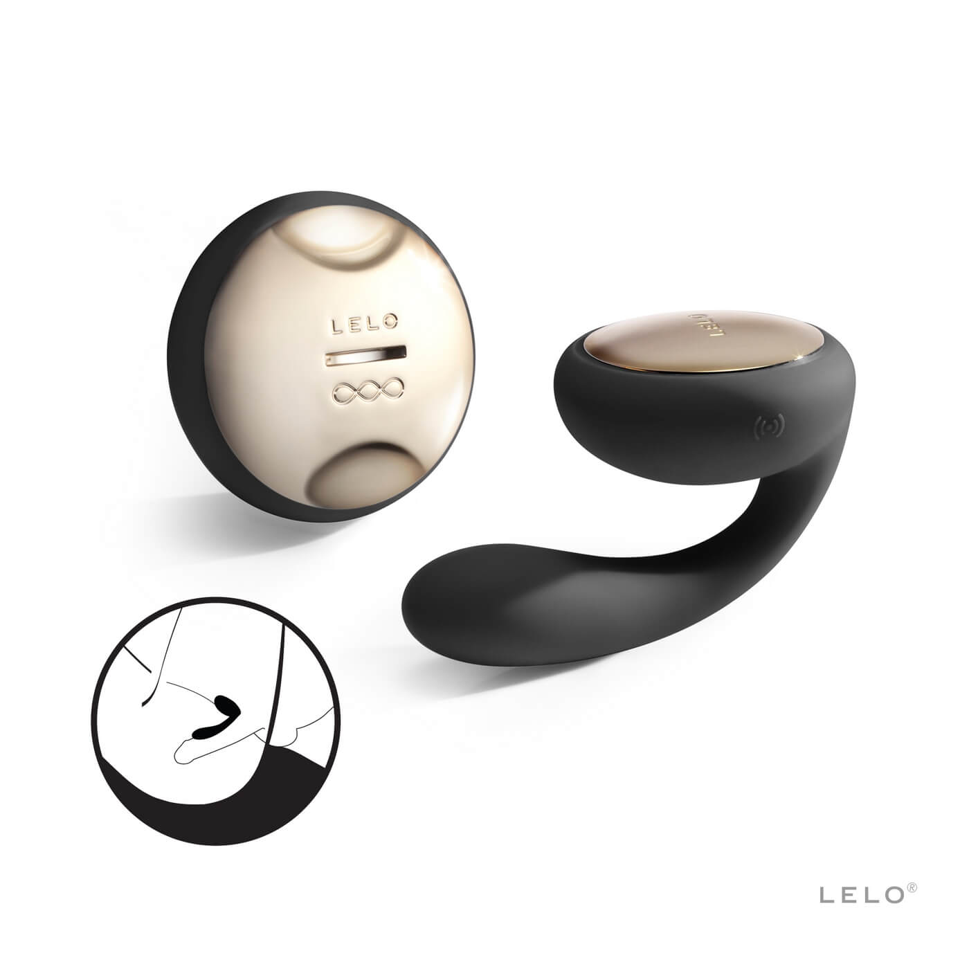 LELO Ida – rotačný párový vibrátor (čierny) LELO Ida – rotačný párový vibrátor (čierny)