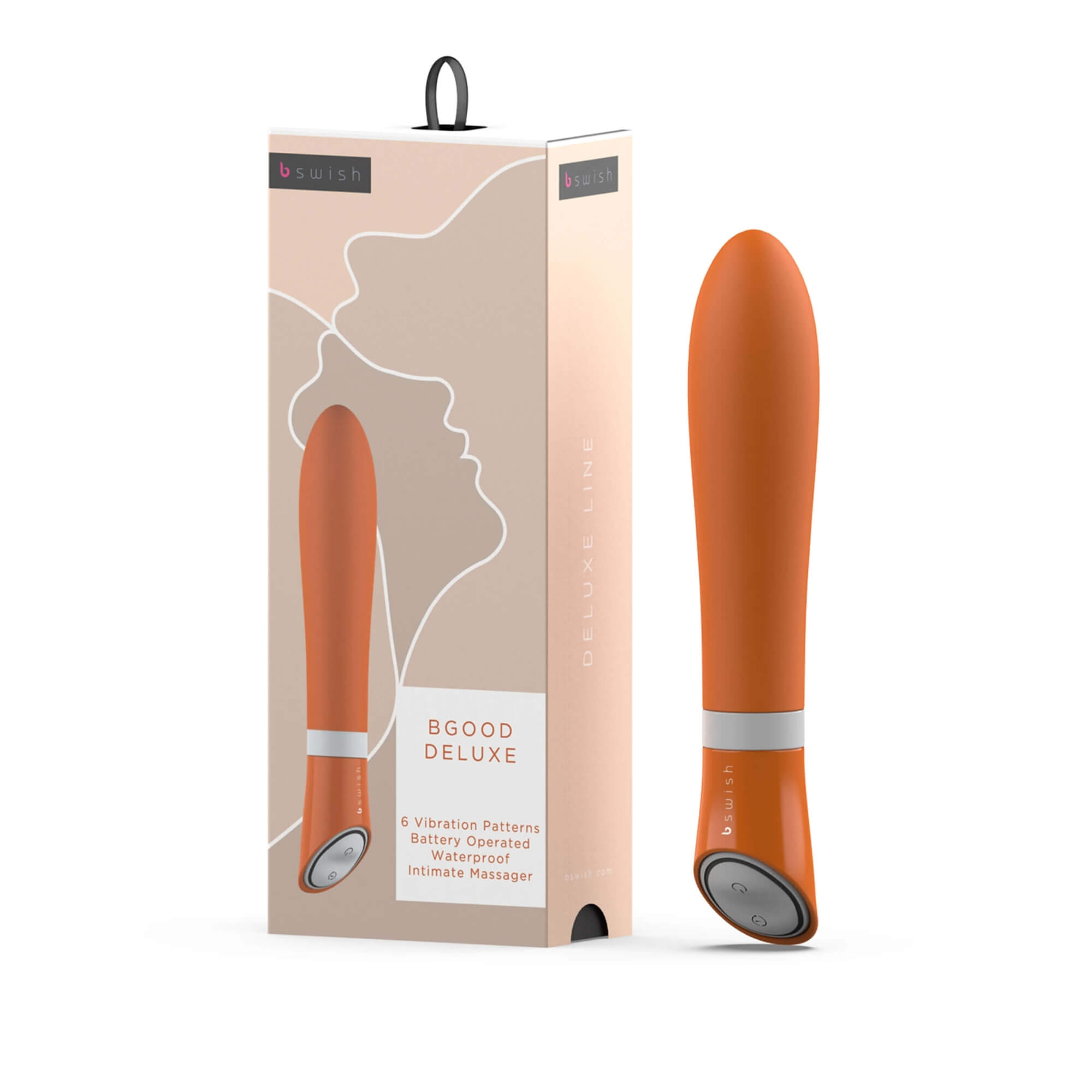 B SWISH Bgood Deluxe - silikonový tyčový vibrátor (oranžový) B SWISH Bgood Deluxe - silikonový tyčový vibrátor (oranžový)