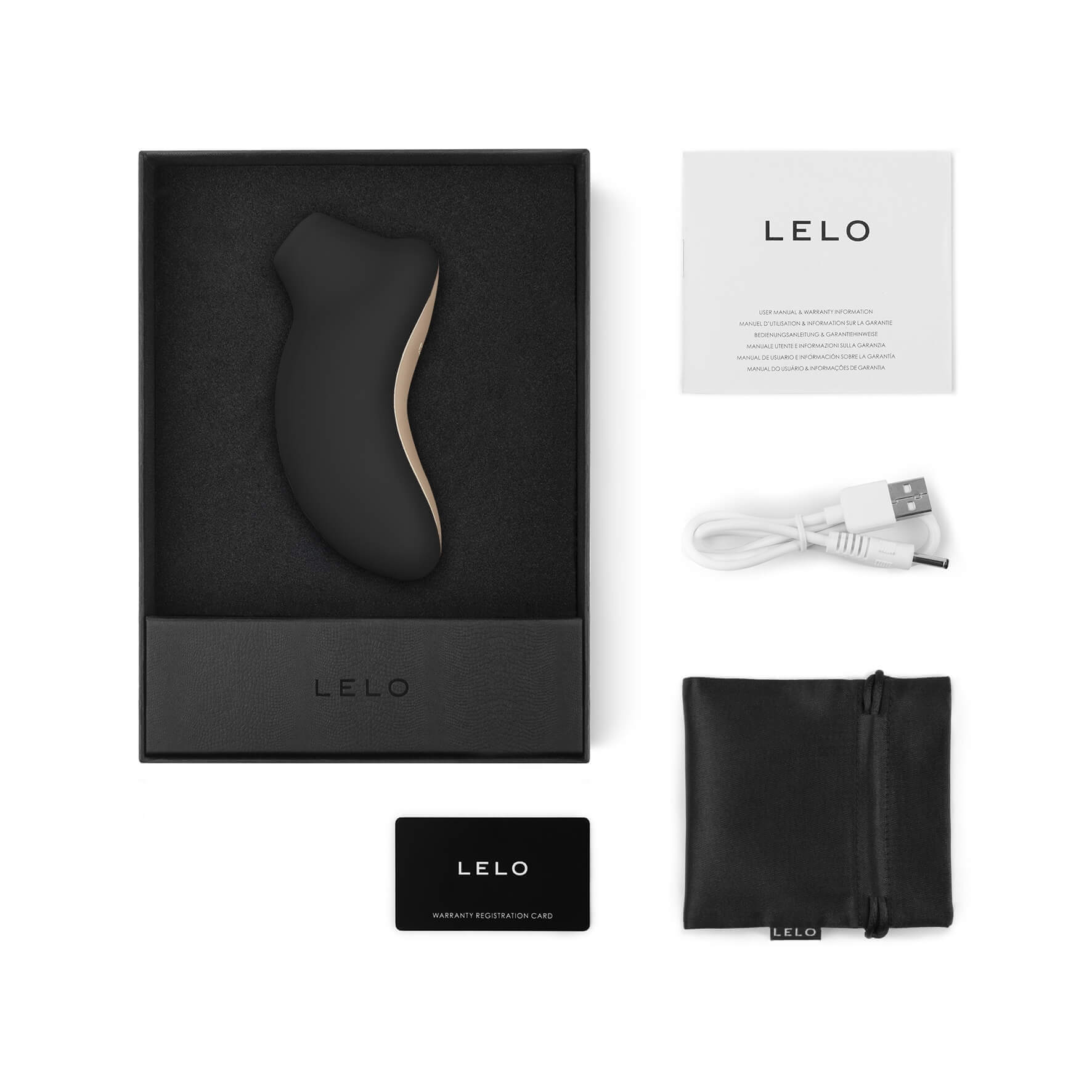 Levně LELO Sona - stimulátor klitorisu se zvukovými vlnami (černý)