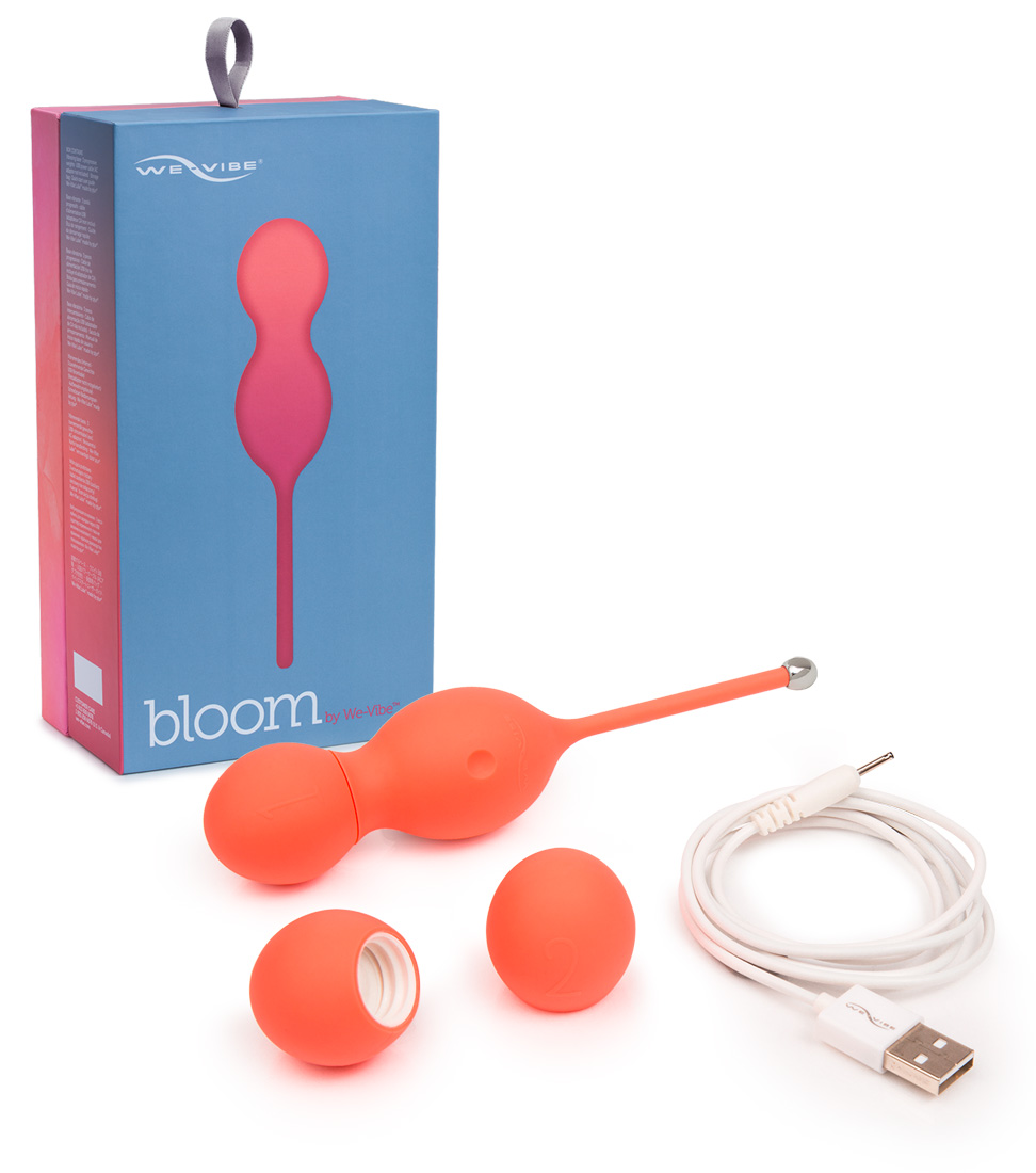 We-Vibe Bloom - cordless geisha ball with replaceable weights (orange)