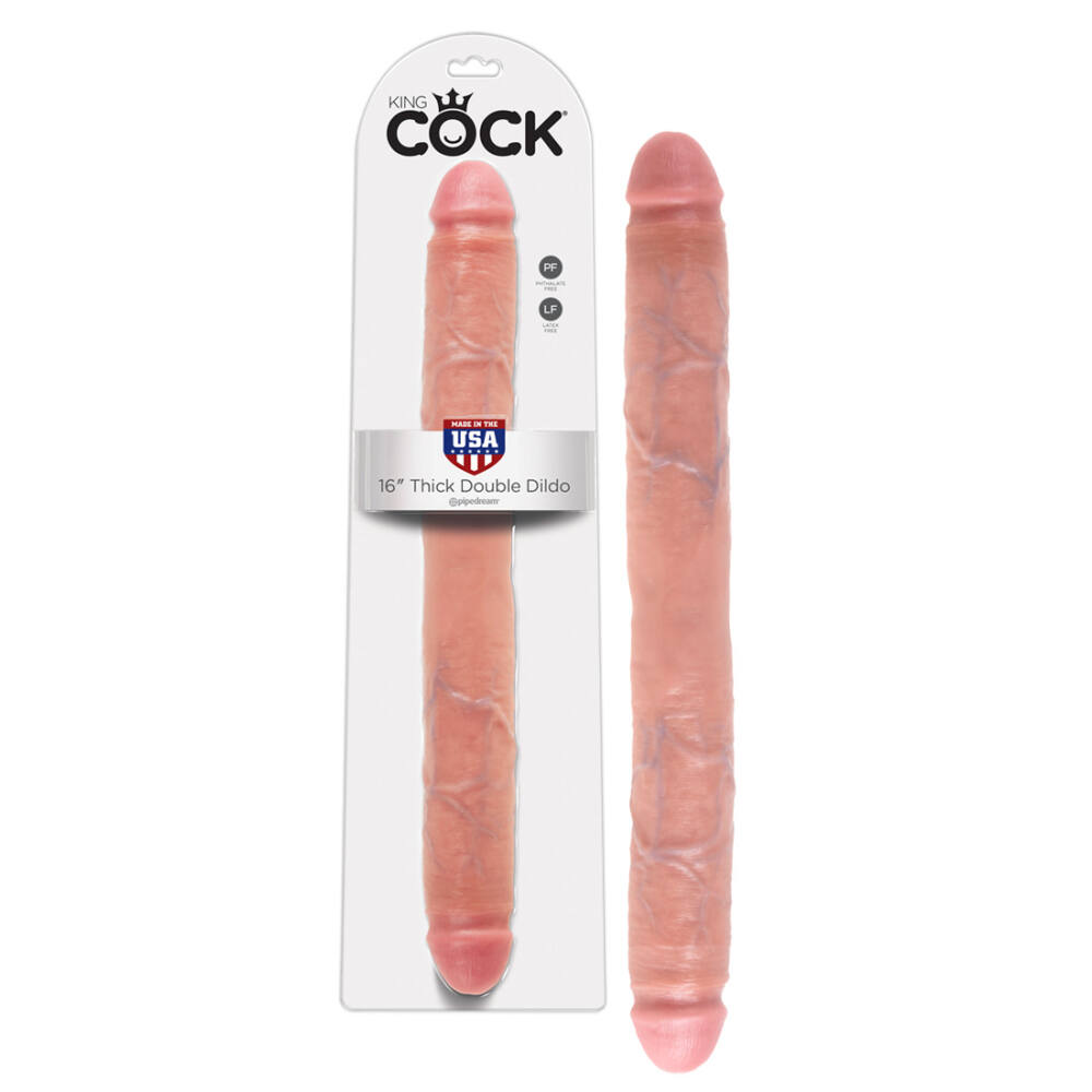 Pipedream King Cock Thick Double Dildo - dvojité dildo (41 cm) Pipedream King Cock Thick Double Dildo - dvojité dildo (41 cm)