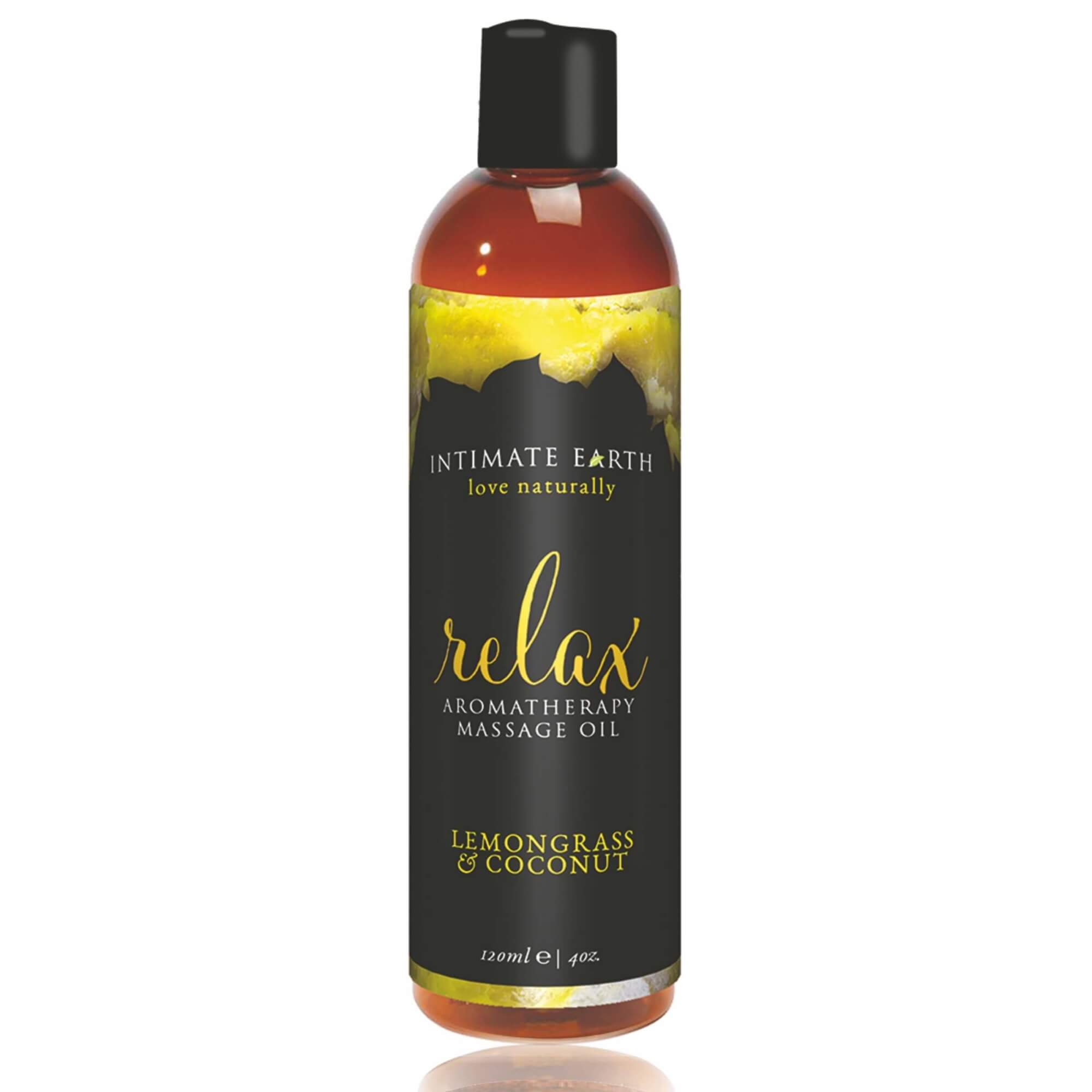 Intimate Earth Relax - relaxační masážní olejíček - meduňka-kokos (240ml) Intimate Earth Relax - relaxační masážní olejíček - meduňka-kokos (240ml)
